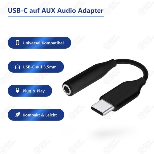 Aux jack adapter usb 5mm - adapter, 3,5mm