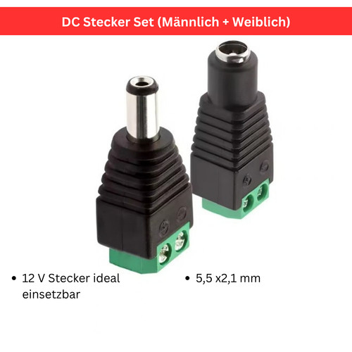 Set hohlstecker 12v - dc,